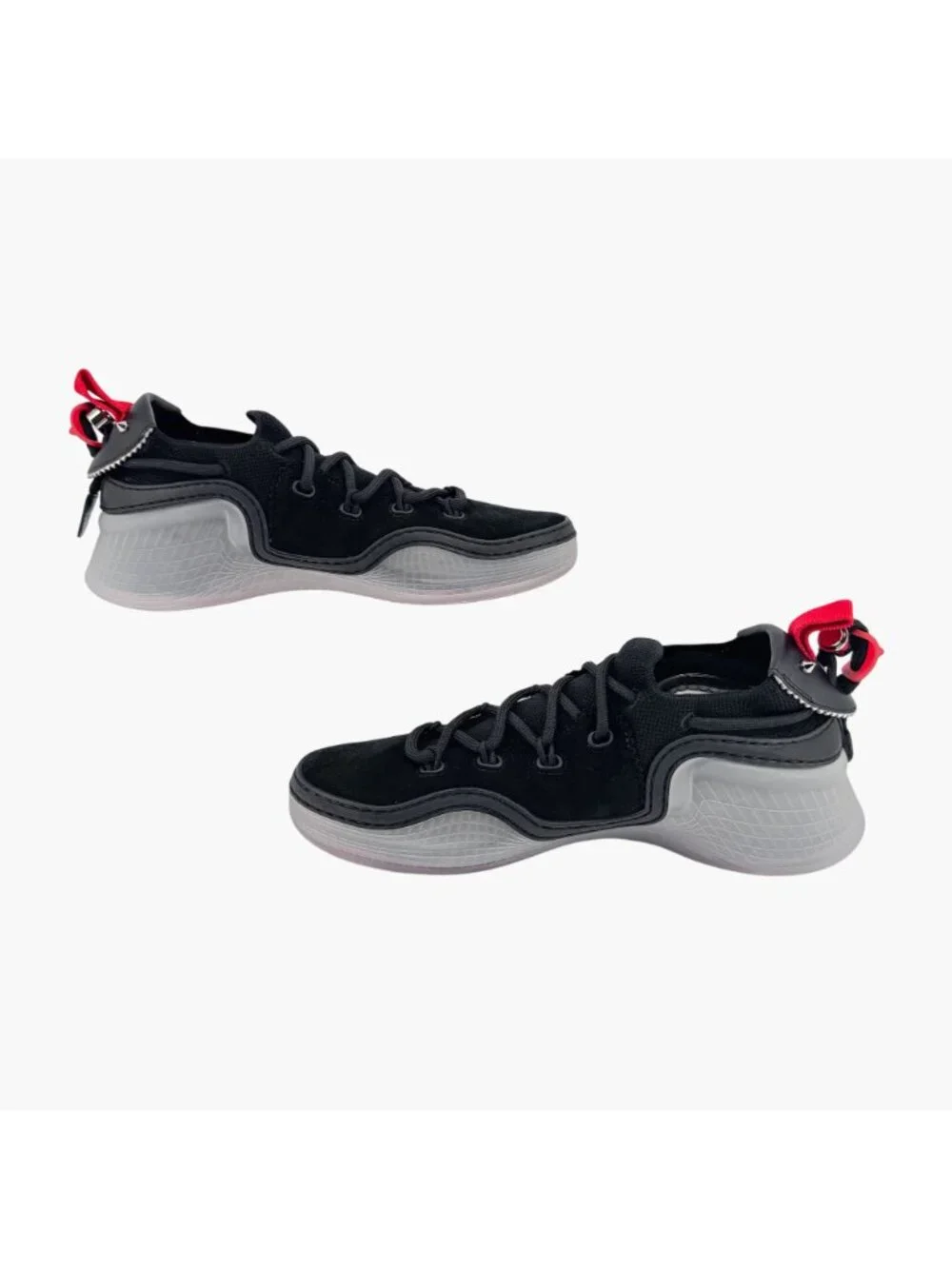 Christian Louboutin Arpoador Black Suede Sock Sneakers Size 39.5 US 9.5 Women's